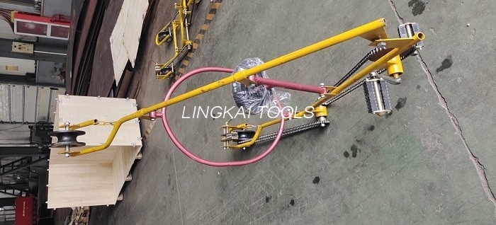 Carrello elettrico per linea aerea di ispezione per strumenti di trasmissione del carrello di ispezione a conduttore singolo