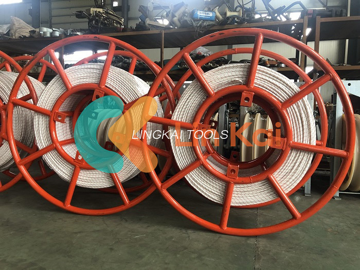 Corda in nylon a 12 fili per tirare conduttori o OPGW sulla linea di trasmissione calda