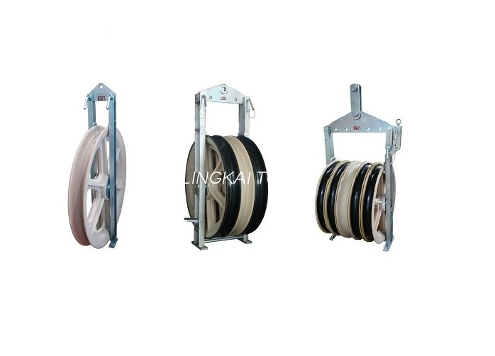 Tre linee di puleggia per conduttori SHD in bundle con ruota in nylon