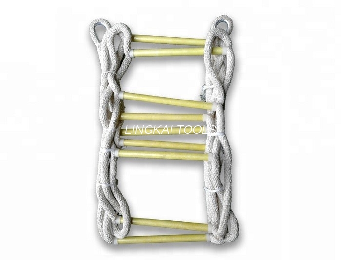 Strumenti morbidi di sicurezza per la costruzione, scala di corda rampicante per fuga di emergenza antincendio