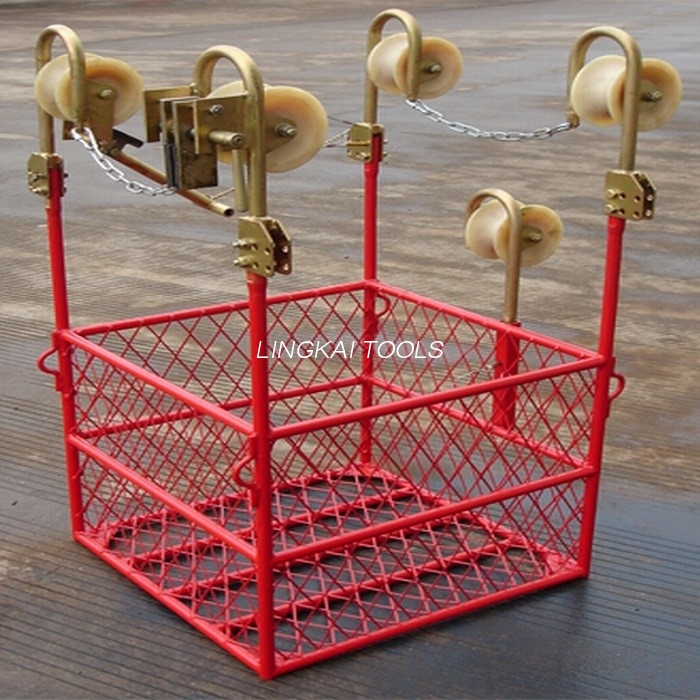 Carrello per carrello distanziatore aereo per linea elettrica aerea da 4 pacchi strumenti per tesatura della linea di trasmissione