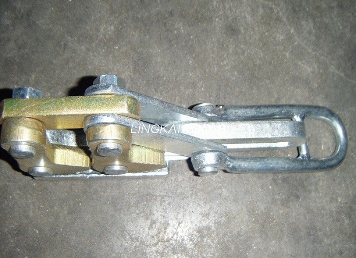 Utensili per trefoli in acciaio 25-50GJ Pinza per cavo in acciaio con terra a doppia camma SKDS / 10 KN