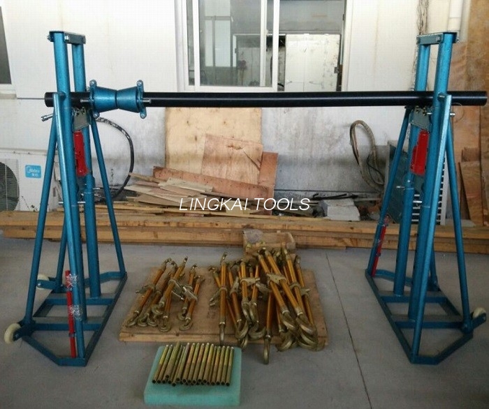 Supporto commovente facile della bobina di cavo/tamburo per cavi dell'elevatore Jack 5 - 20 tonnellate