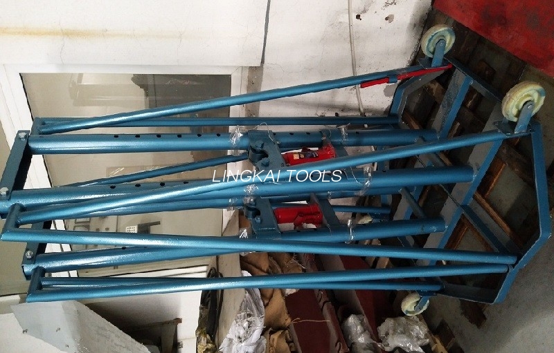 Supporto professionale per bobina di filo da 5 tonnellate / 10 tonnellate Supporto per tamburo per cavi idraulico ad alte prestazioni