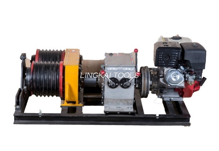Estrattore per verricello a cavo doppio cabestano da 5 tonnellate con motore Honda GX390 13HP