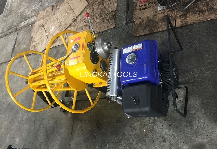 La macchina per tesare il cavo del motore diesel da 3 tonnellate, cavo prende l'argano con il cavo metallico