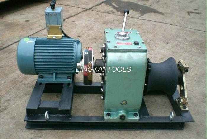 Strumento per la costruzione di linee Estrattore per verricello da 3 tonnellate con motore elettrico da 3 kW