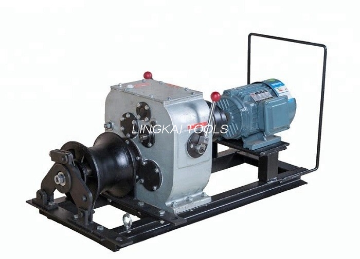 macchina della puleggia del cavo elettrico di 50KN 380V/strumenti di trazione del cavo 3 anni di garanzia