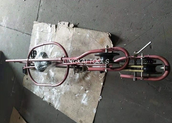 Carrello a linea singola per strumenti di tesatura della linea di trasmissione per bicicletta per l'ispezione