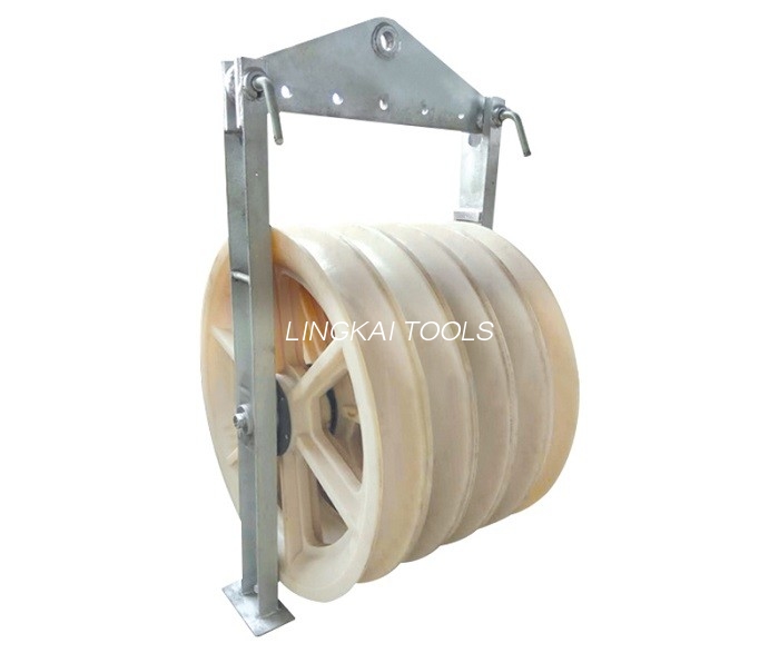 Strumenti per linea di trasmissione Dispositivo tiracavi per tesatura Blocco linea 6T Carico nominale