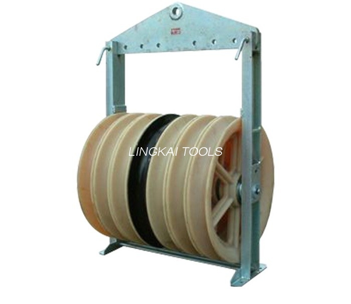 Sei linee conduttrici in bundle Strumenti e attrezzature di trasmissione Puleggia conduttrice in nylon a sette ruote