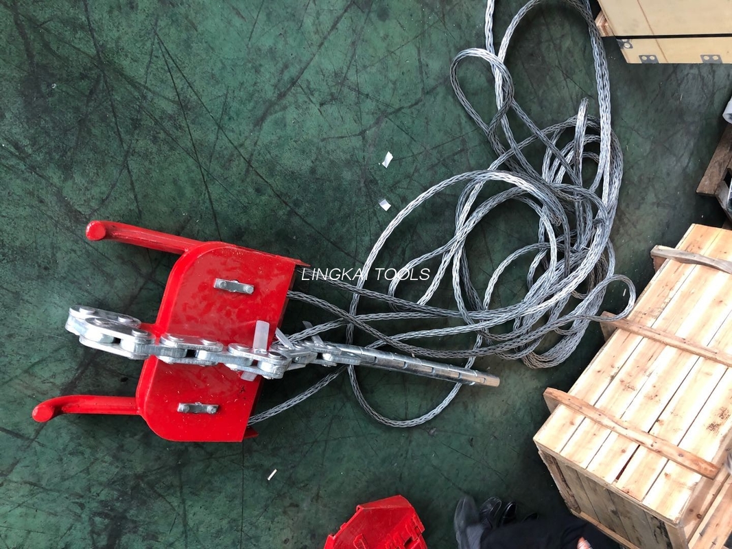 Tipo di equilibrio pedane con quattro conduttori in fascio da 130kn per linea di tesatura aerea