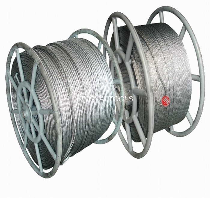 Cavo metallico in acciaio antitorsione da 16 mm per due conduttori in bundle che tesano strumenti di linea aerea