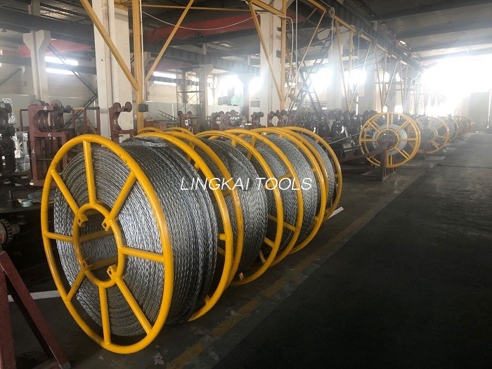 Cavo metallico in acciaio anti-torsione da 20 mm per tre conduttori in bundle che tesano la linea di trasmissione