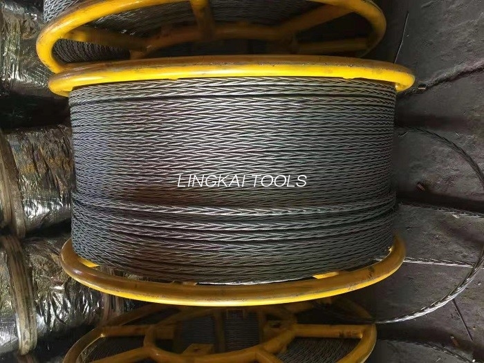 Cavo metallico in acciaio antitorsione da 22 mm per la tesatura di quattro conduttori in bundle