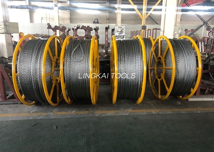 Cavo metallico in acciaio intrecciato antitorsione da 24 mm per tesatura a 4 conduttori