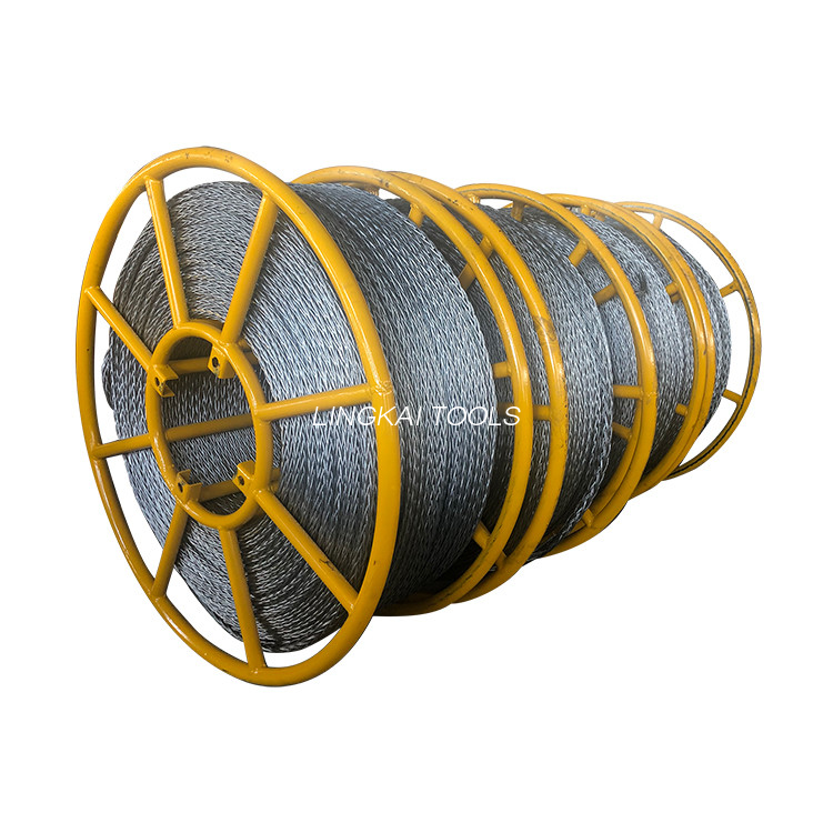 Linea di trasmissione applicata con cavo metallico in acciaio intrecciato antitorsione galvanizzato ad alta resistenza da 13 mm