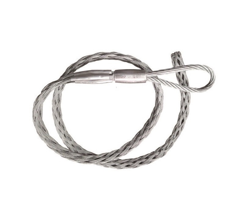 I giunti a calza a rete temporanei di tipo a due teste collegano gli strumenti per la costruzione di linee elettriche