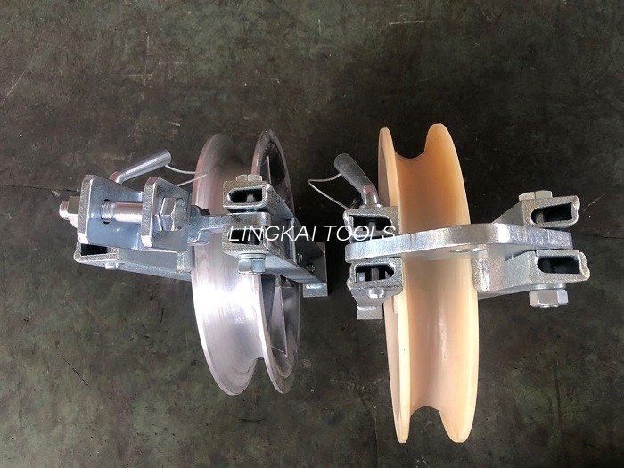 Gancio per puleggia Cavo Rullo Ruota Puleggia Nylon Lega di alluminio Blocco a corda singola
