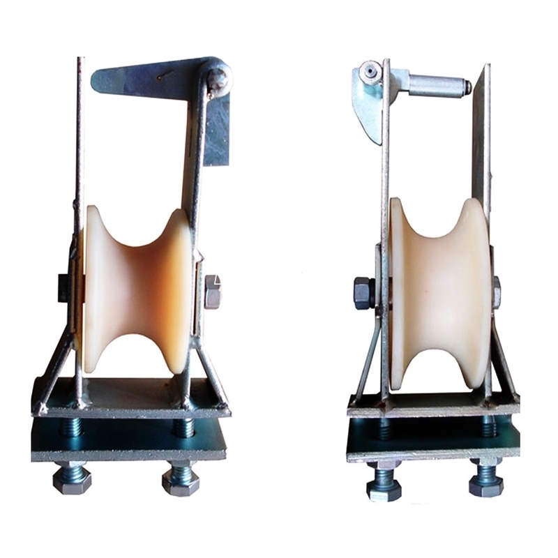 Blocco di tesatura del conduttore della puleggia con gancio a rullo in nylon Swerve Skyward